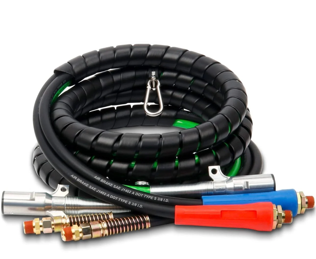 Kit 3 en 1 de Mangueras de Freno de Aire y Cable Eléctrico ABS (Tractocamión a Remolque)